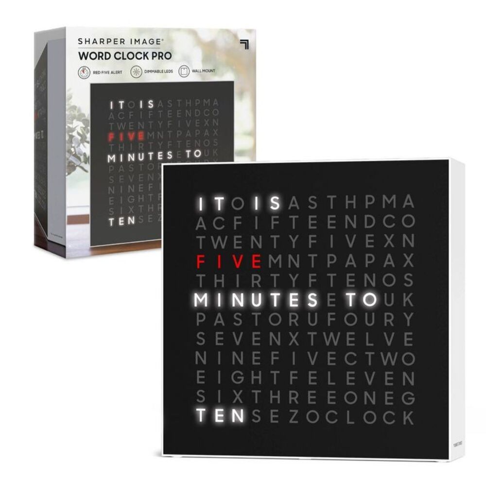 Sharper Image LED Word Clock Pro - Picture 1 of 4